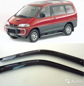 Дефлекторы окон MITSUBISHI DELICAL400SPACE GEAR PD#WPE#W 94-07 (KANGLONG)